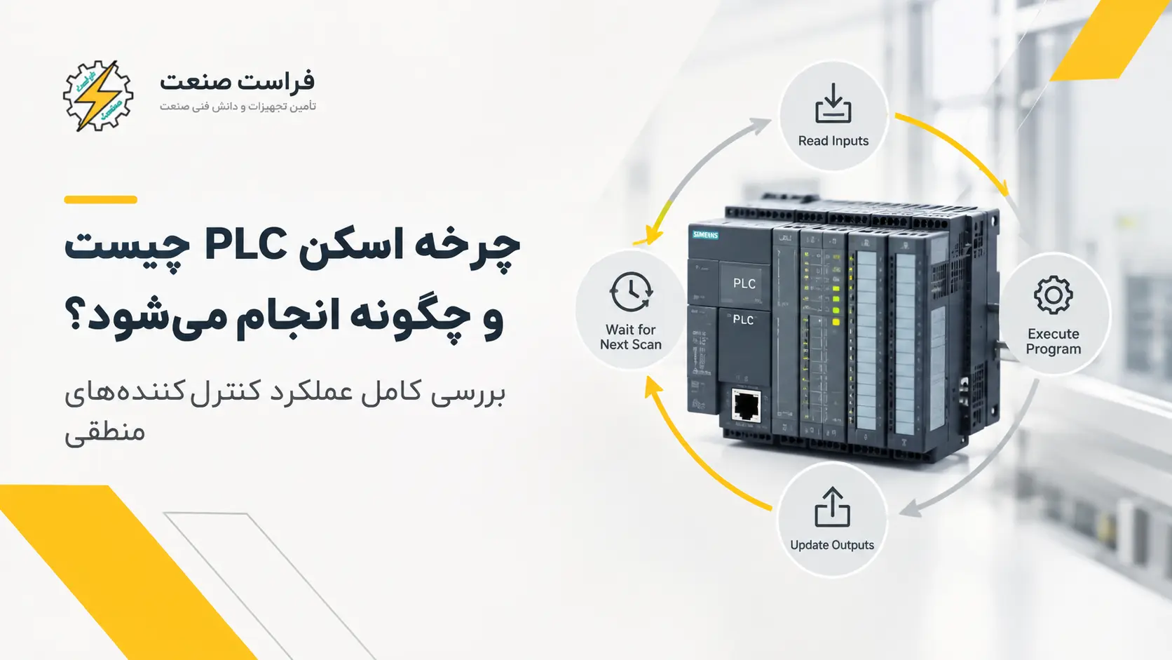 چرخه اسکن PLC چیست و چگونه انجام می‌شود؟ بررسی کامل عملکرد کنترل‌کننده‌های منطقی
