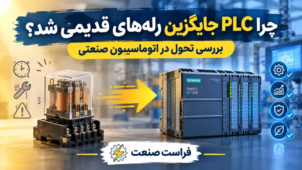 چرا PLC جایگزین رله‌های قدیمی شد؟ بررسی تحول در اتوماسیون صنعتی